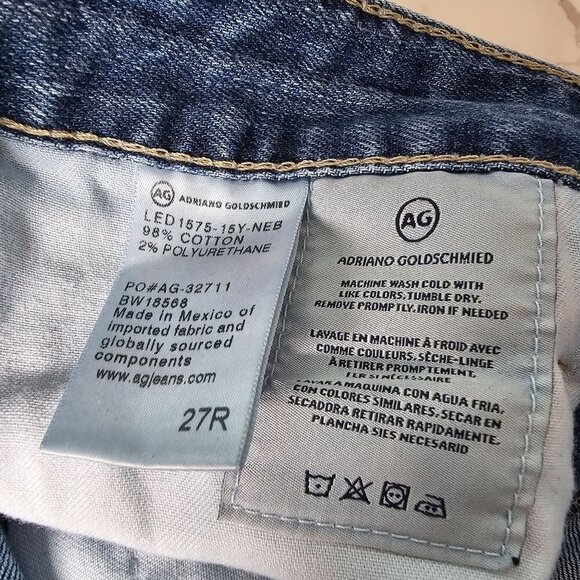 Adriano Goldschmied The Ex-Boyfriend Slim Slouchy Slim Jeans Distress Women 27R - Picture 6 of 12